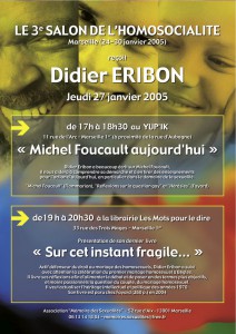 Affiche débat Eribon
