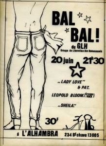 Affiches bal glh alhambra juin 78