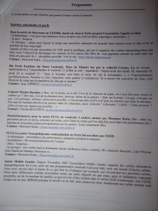 UEEH 2006 : déroulé (extraits)