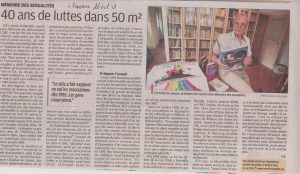 Article de la Provence sur Mémoire des sexualités 26-10-17