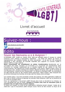 États généraux LGBTI 13-15 novembre 2015