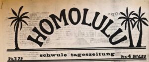 Rencontres Homolulu, Francfort 1979